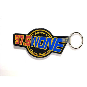 Akron's 97.5 WONE Classic Rock Rubber Keychain